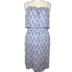 Tory Burch Silk Shelbee Dress 8 Spaghetti Strap Smocked Waist Summer Cottage NWT